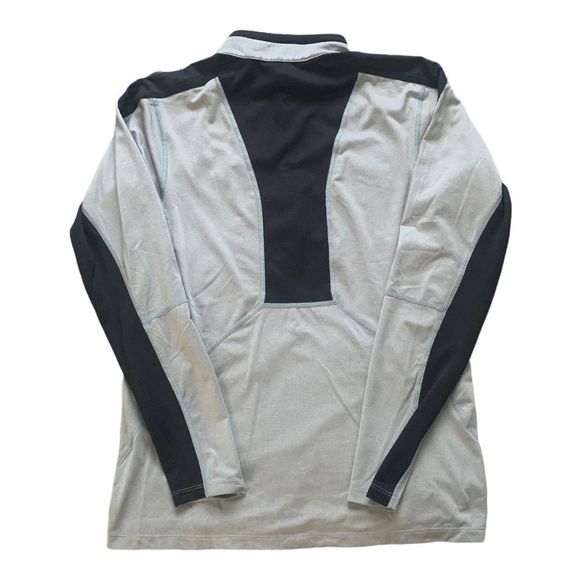 Mens The North Face Flash Dry Grey Lightweight Full Zip Long Sleeve Top - Picture 3 of 4